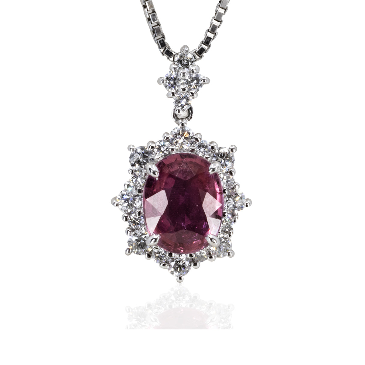 Pink Sapphire Necklace