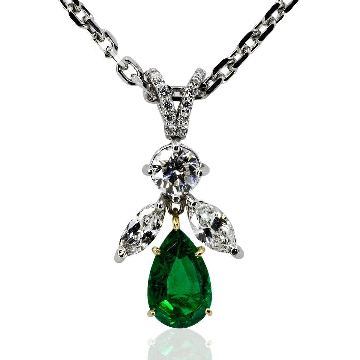 Emerald & Diamond Pendant