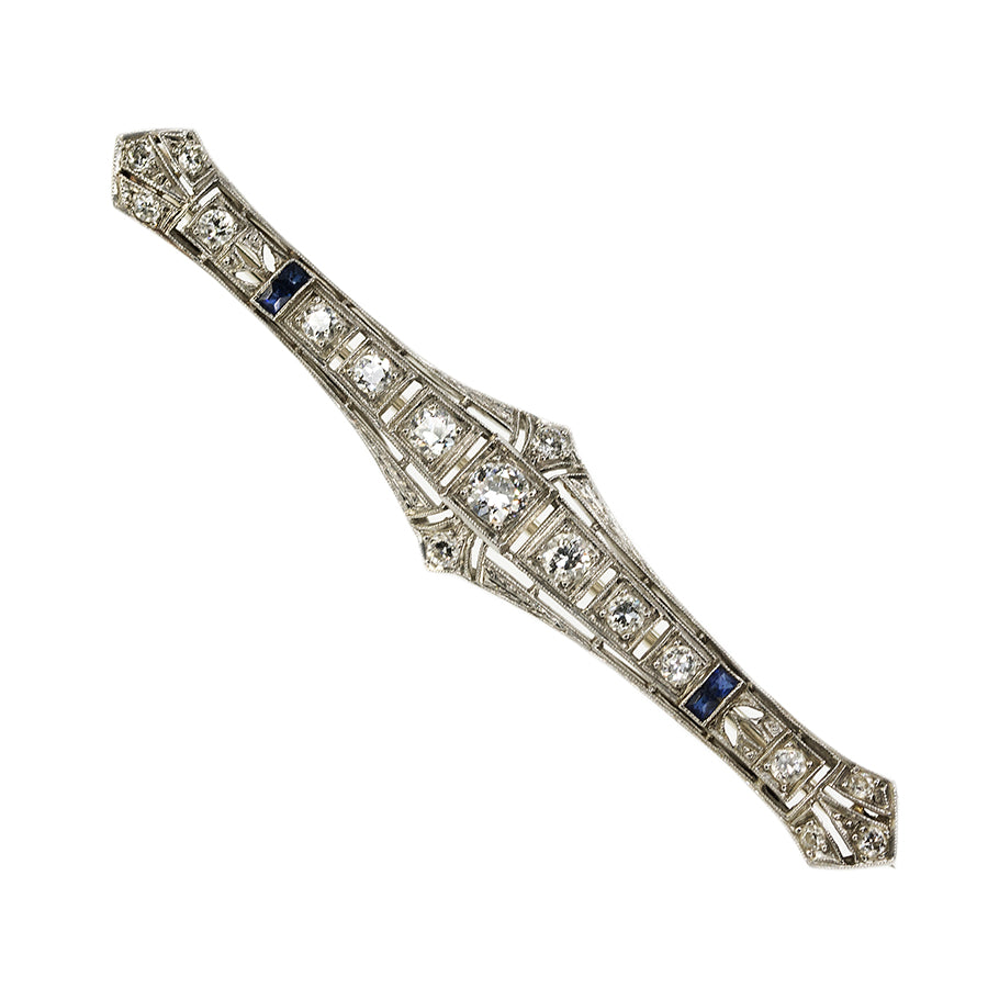 Platinum Art Deco Brooch