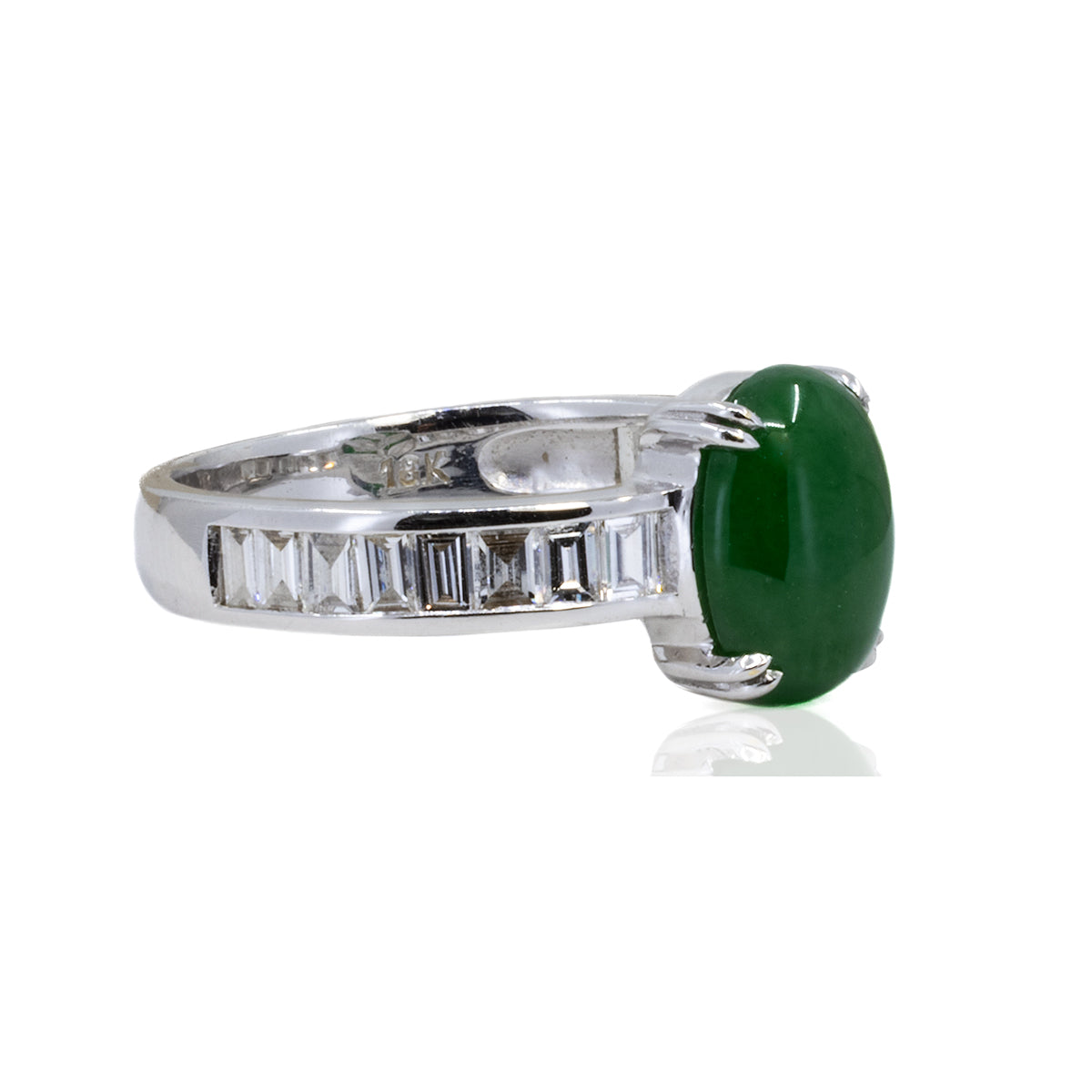 18k Imperial Jade Ring