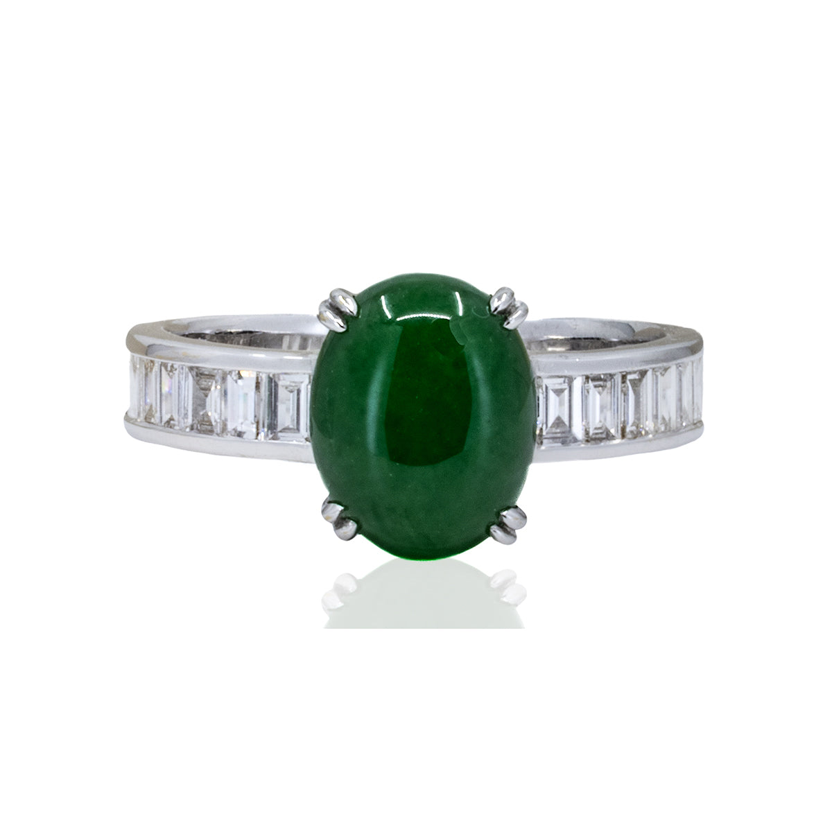 18k Imperial Jade Ring