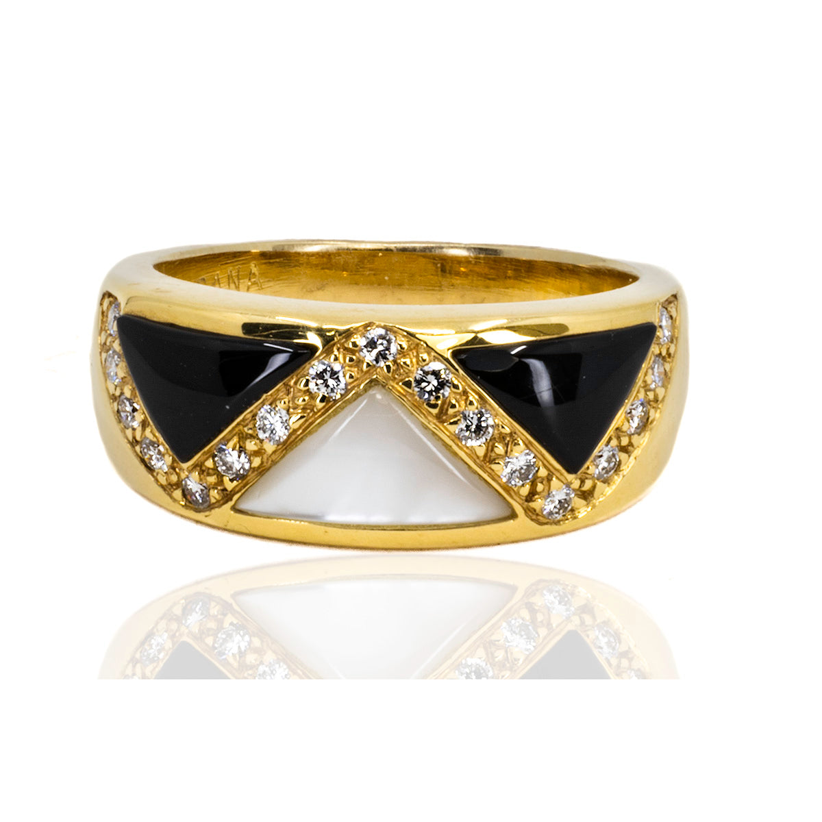 Kabana Onyx & Mother of Pearl Ring