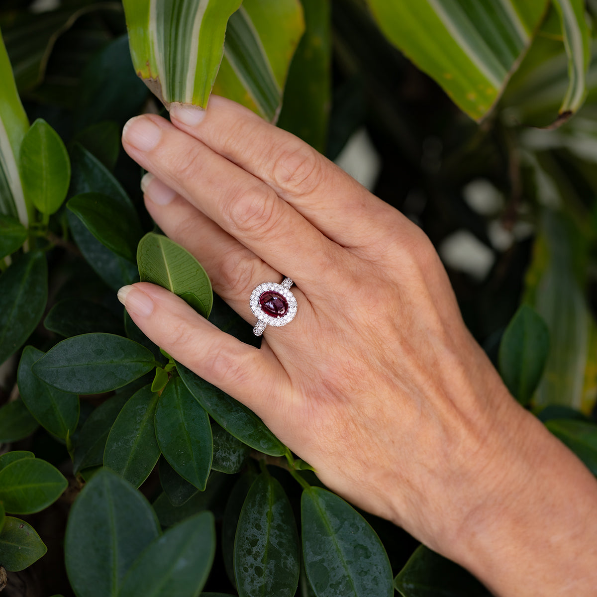 Ruby Cabochon Ring