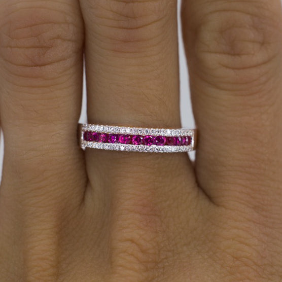 Pinkish/Red Ruby Band