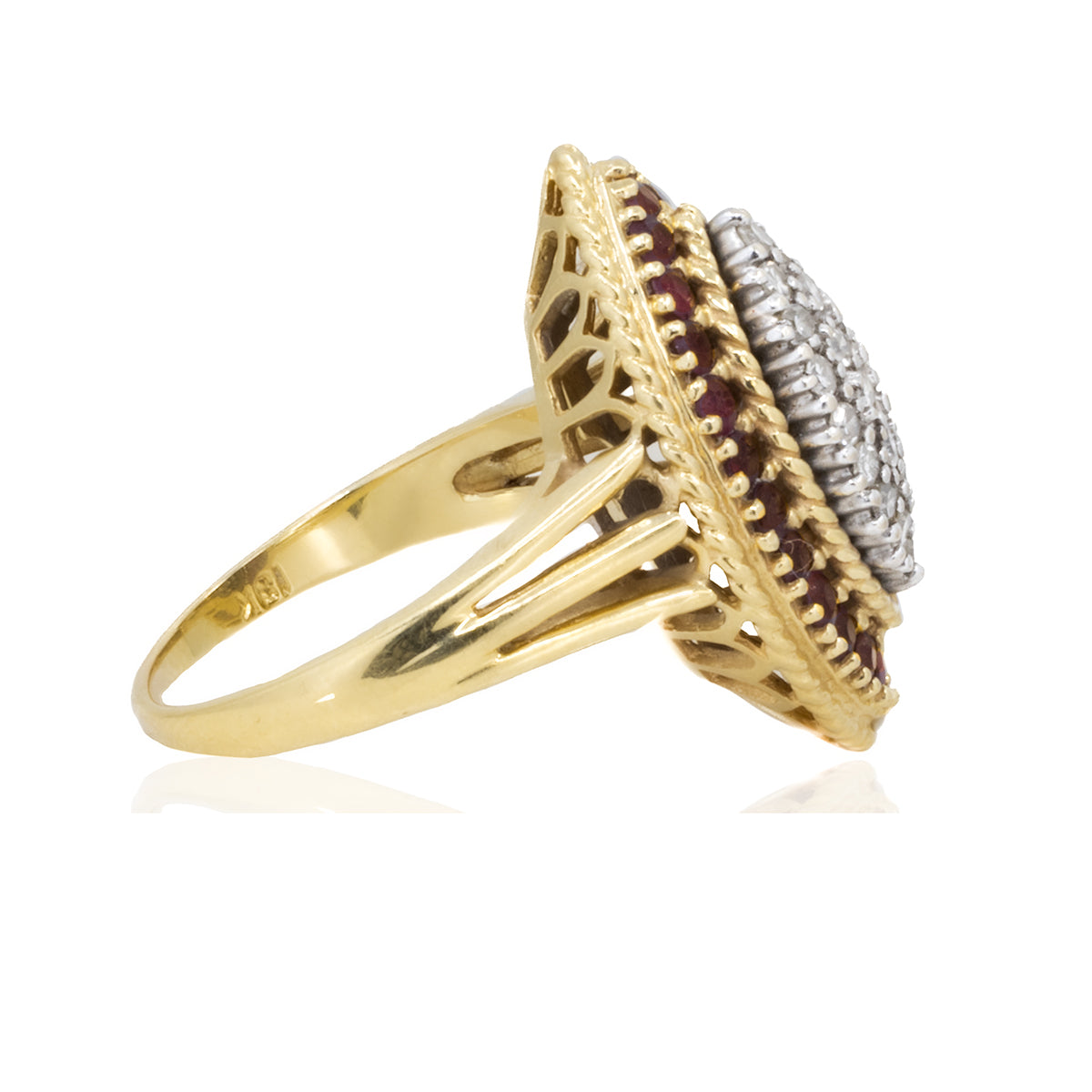 18k Ruby & Diamond Ring