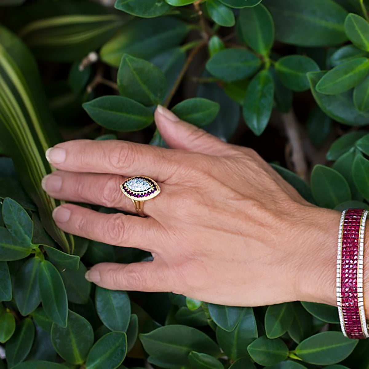 18k Ruby & Diamond Ring