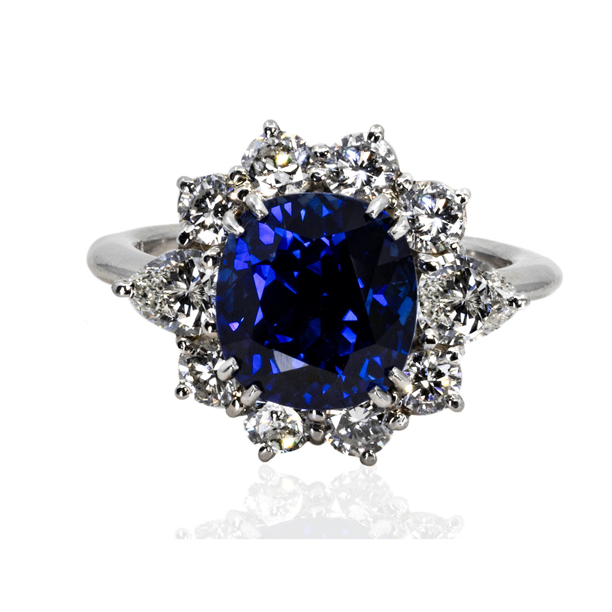 Vivid Royal Blue Sapphire Ring