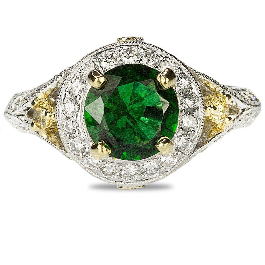 18k Chrome Tourmaline Ring