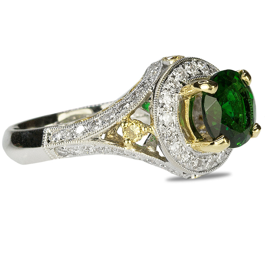 18k Chrome Tourmaline Ring