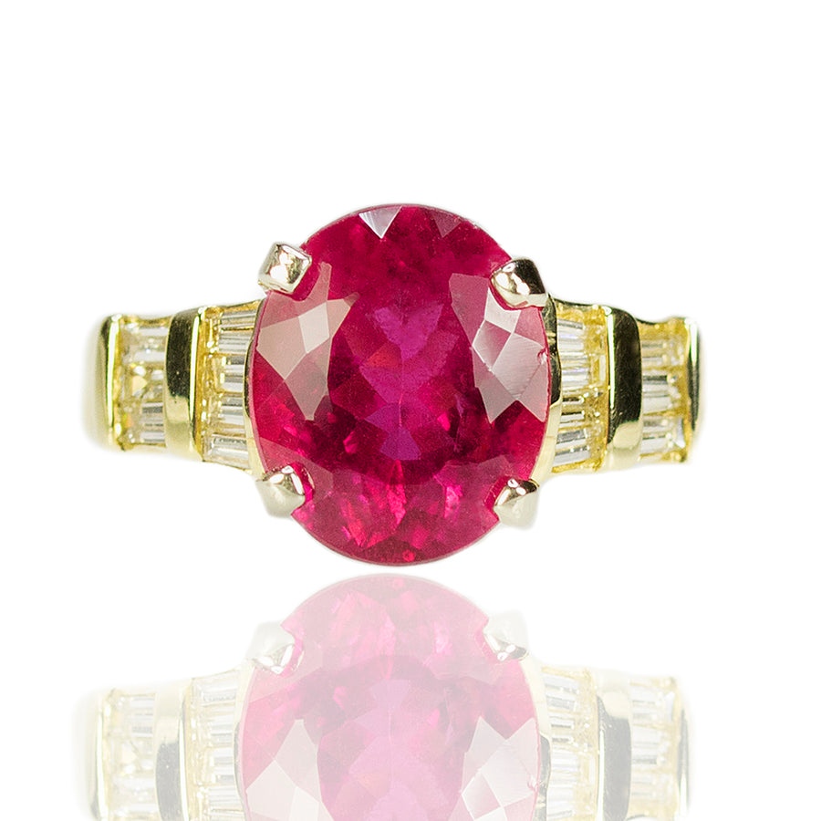 Rubelite Tourmaline Ring