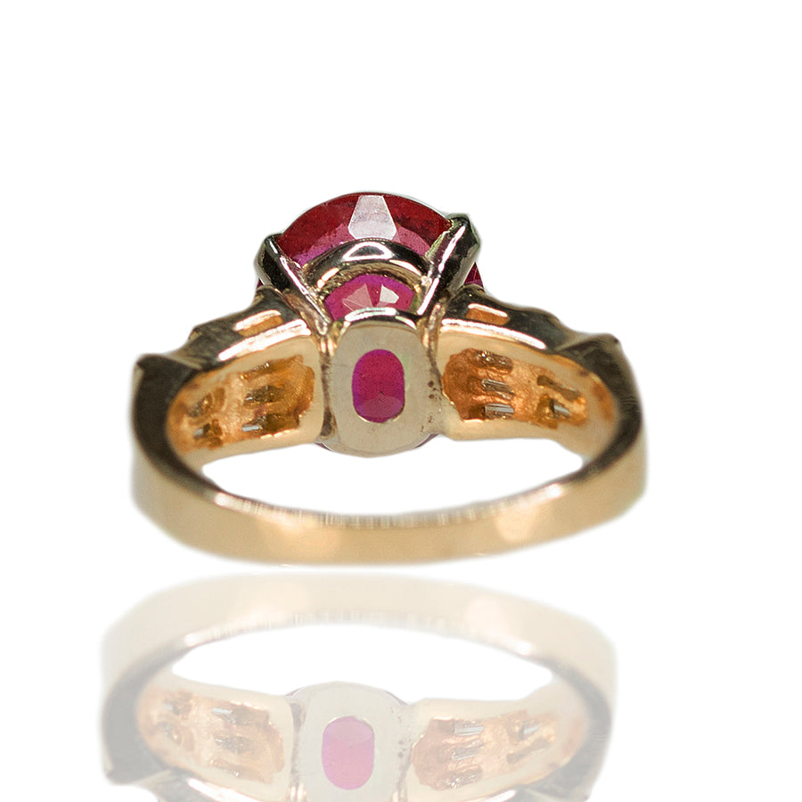 Rubelite Tourmaline Ring