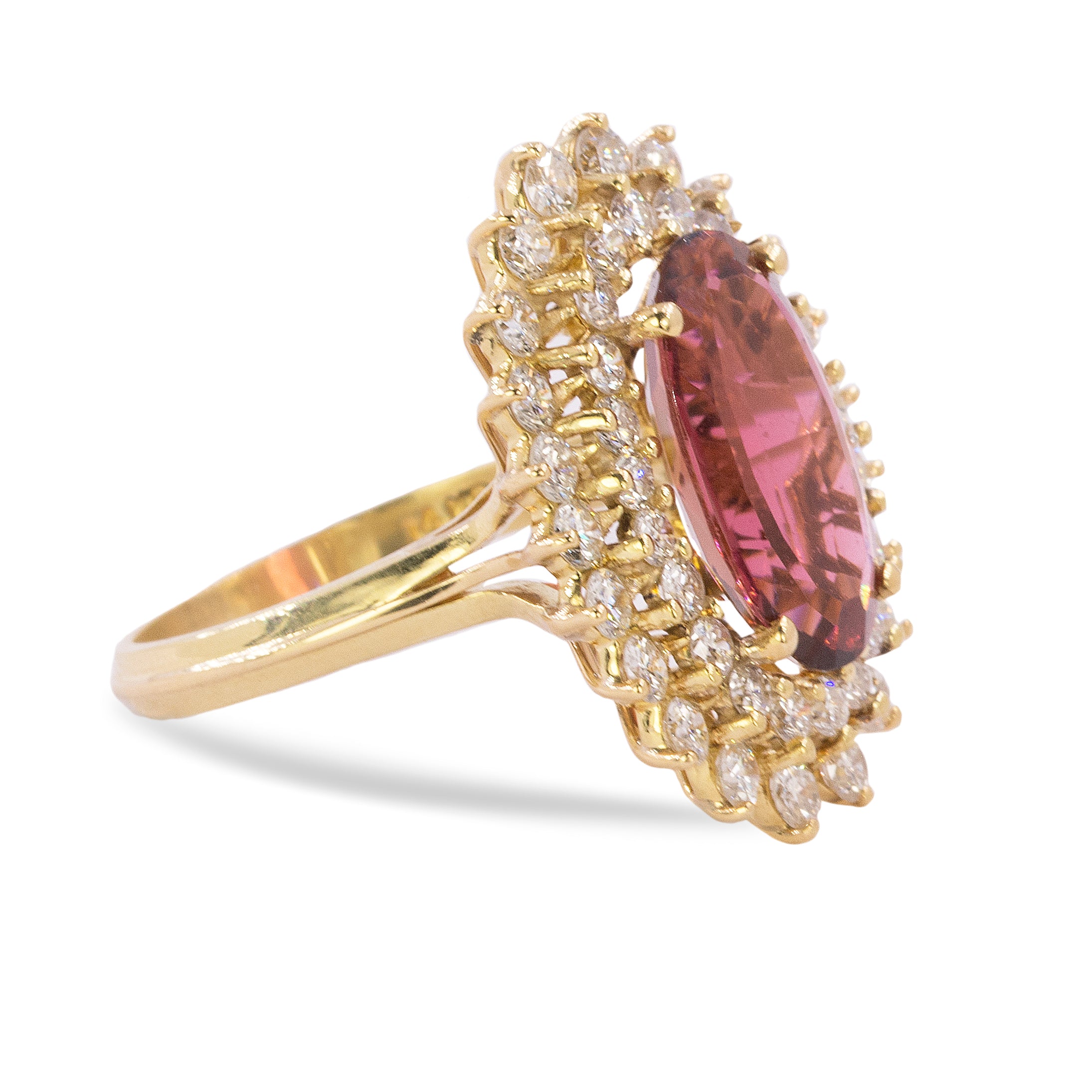 18k Rubelite Tourmaline Ring