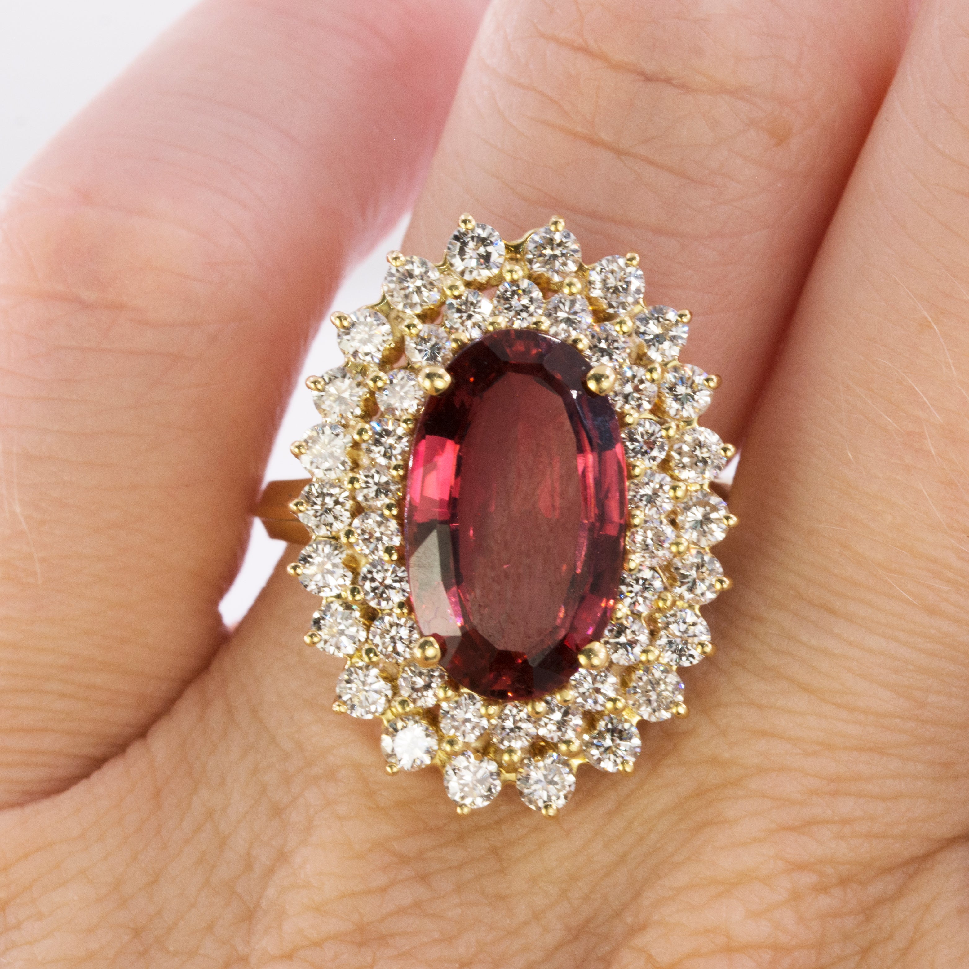 18k Rubelite Tourmaline Ring