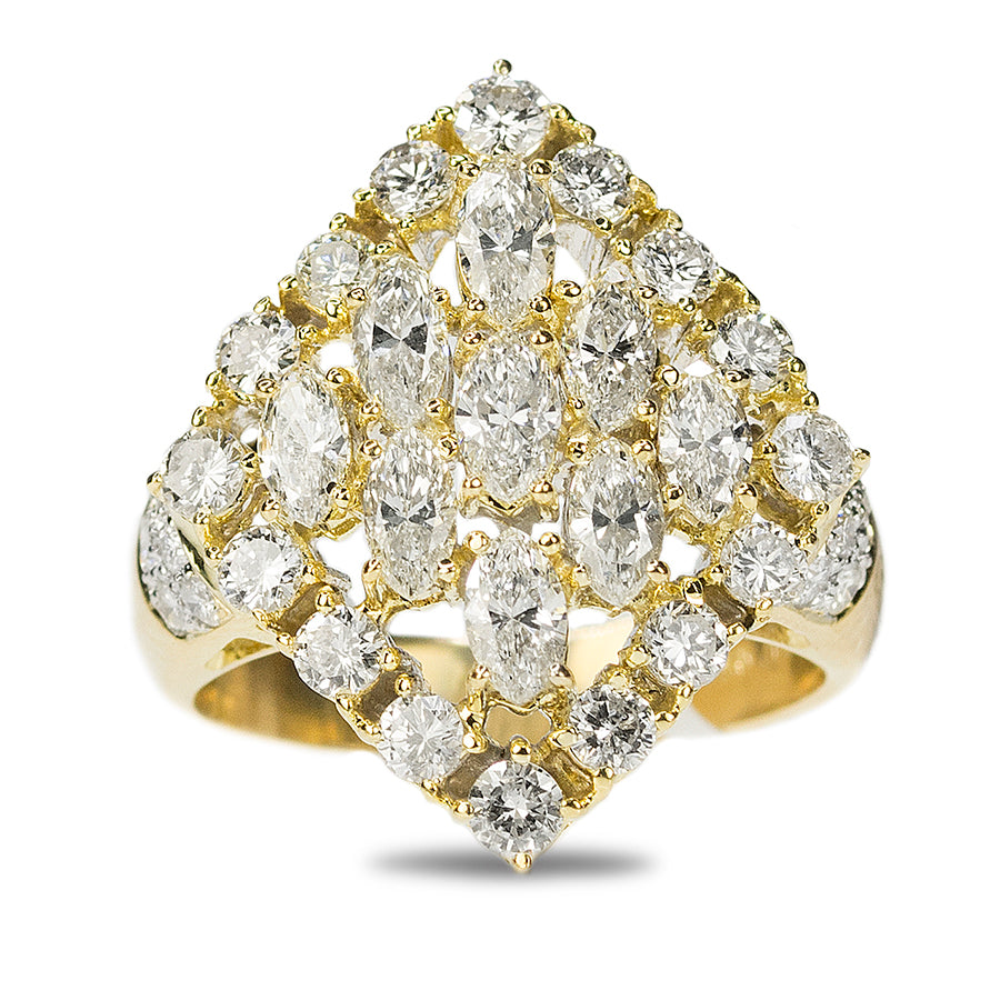 18k Diamond Cocktail Ring