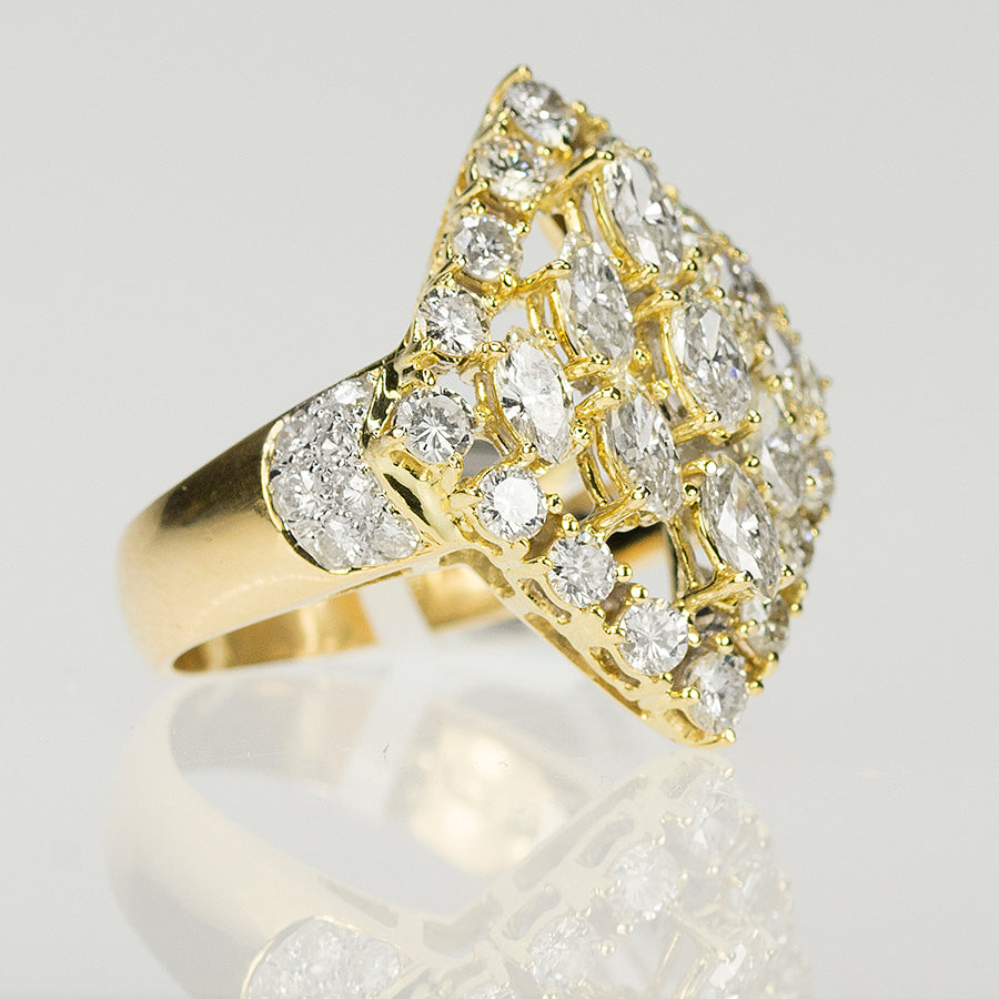 18k Diamond Cocktail Ring