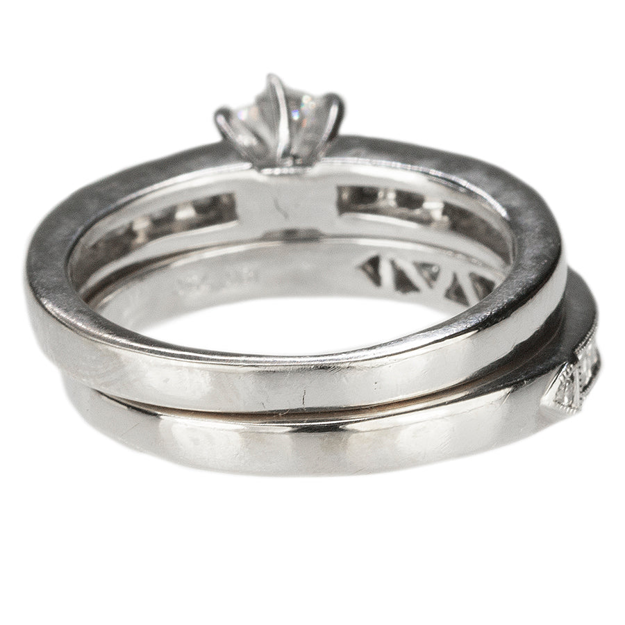 18k Diamond Wedding Set