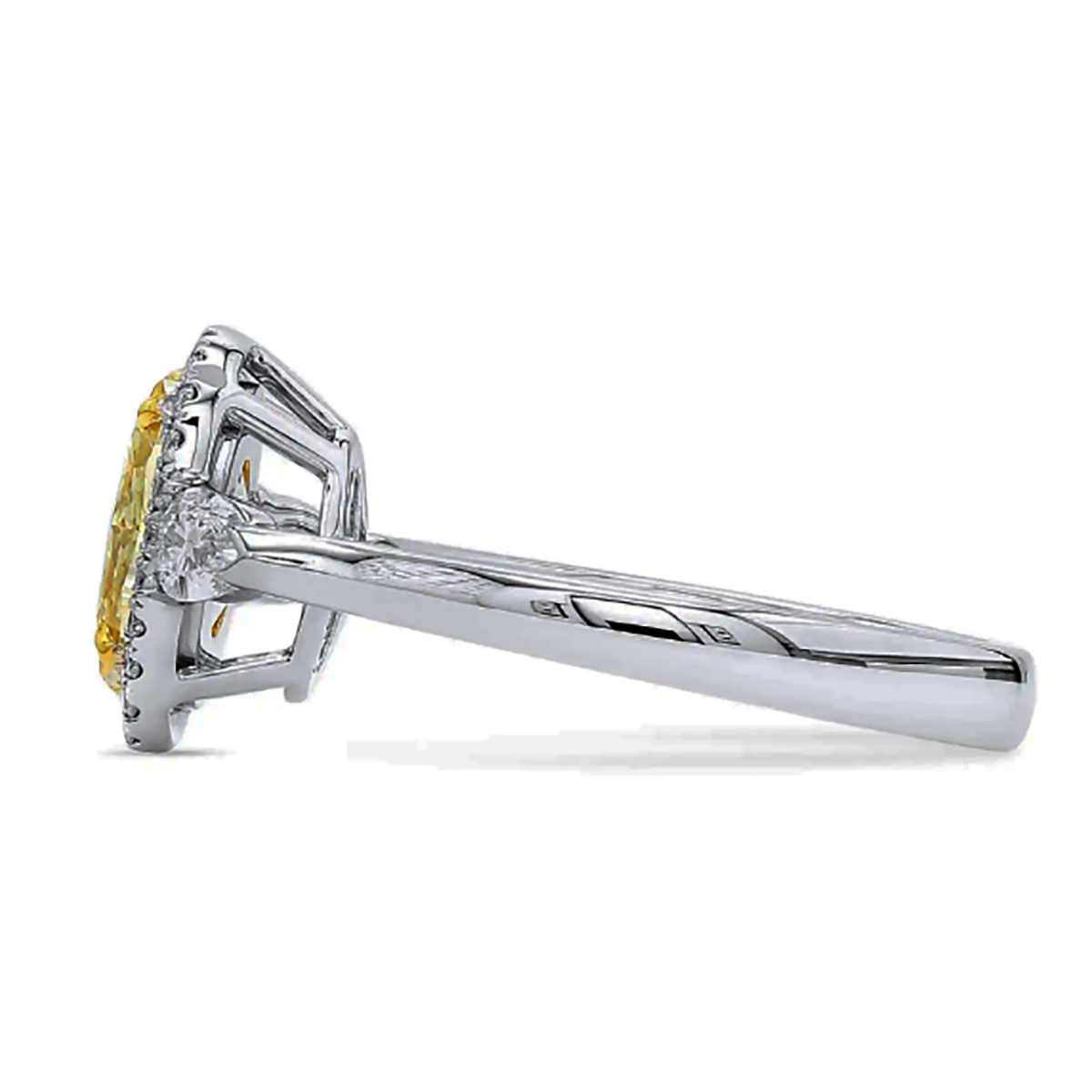 1.51 OV Yellow DIamond Ring