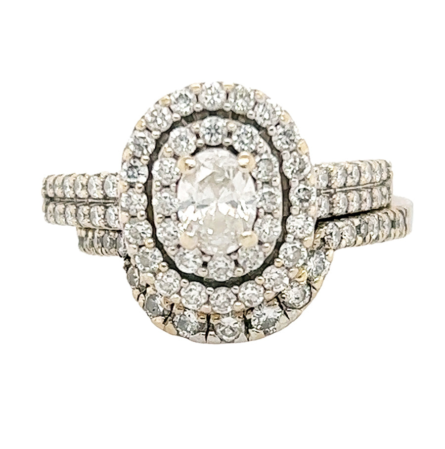 0.60 Oval Wedding Set