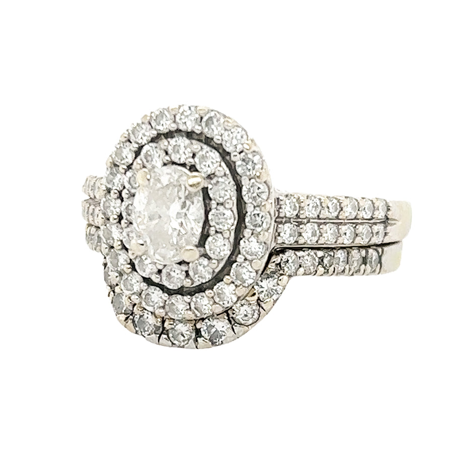 0.60 Oval Wedding Set