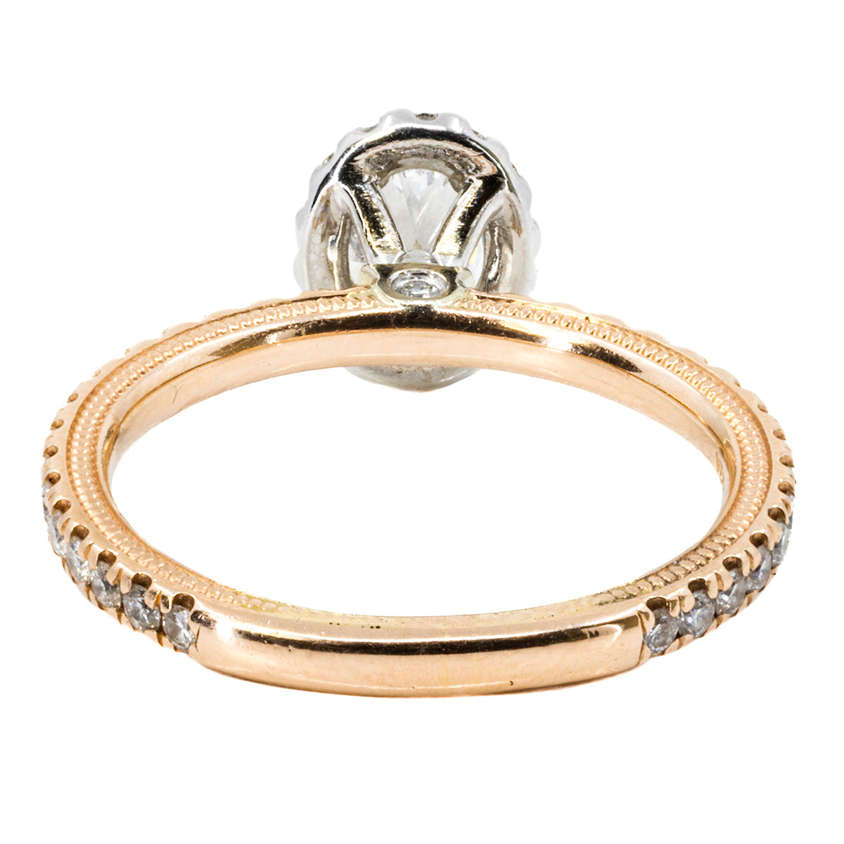 0.90 Oval F SI2 GIA Verragio Wedding Set