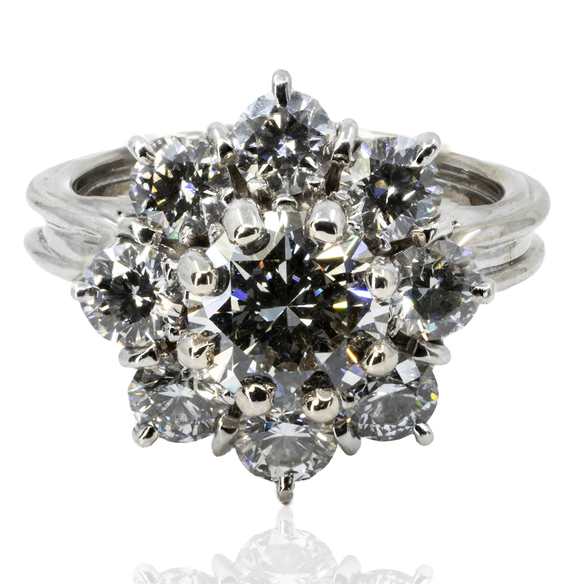 1.23 Round H VVS1 GIA Ring