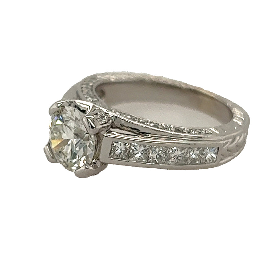 White Gold Mounting