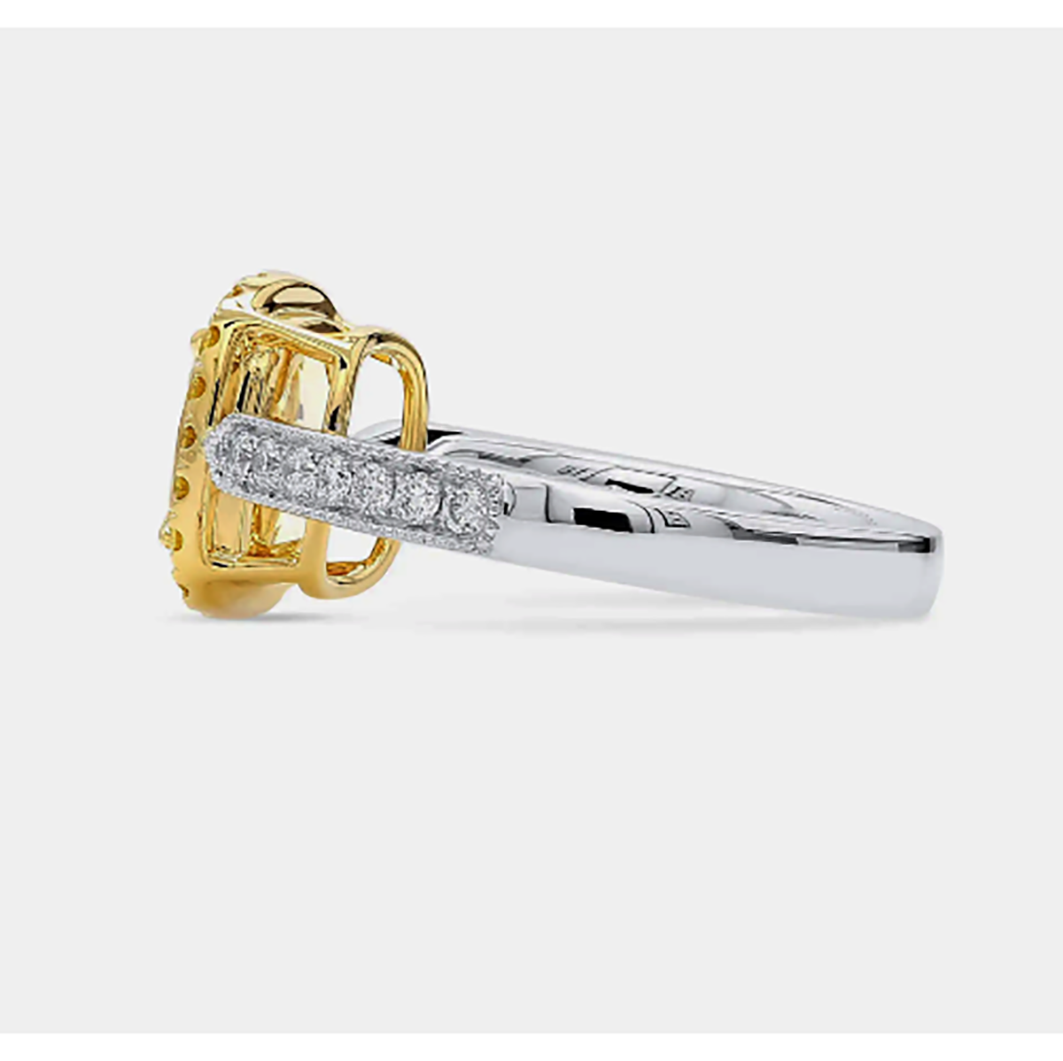 2.15 CU Yellow Diamond Ring