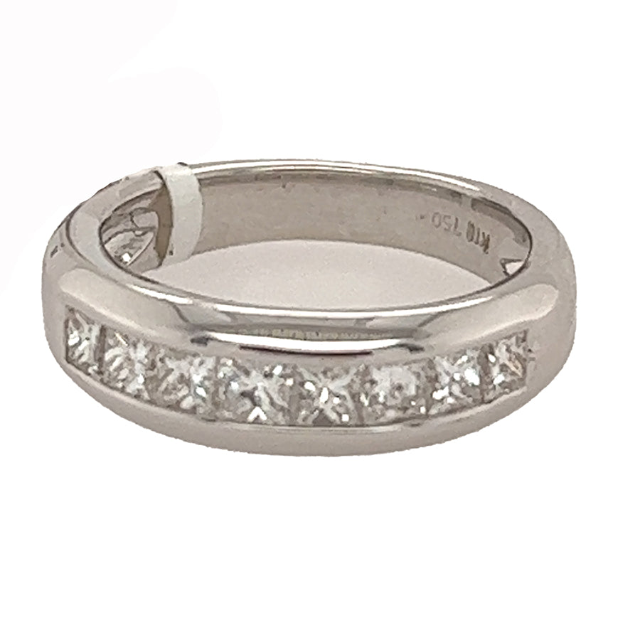 18k Princess Cut DIamond BAnd