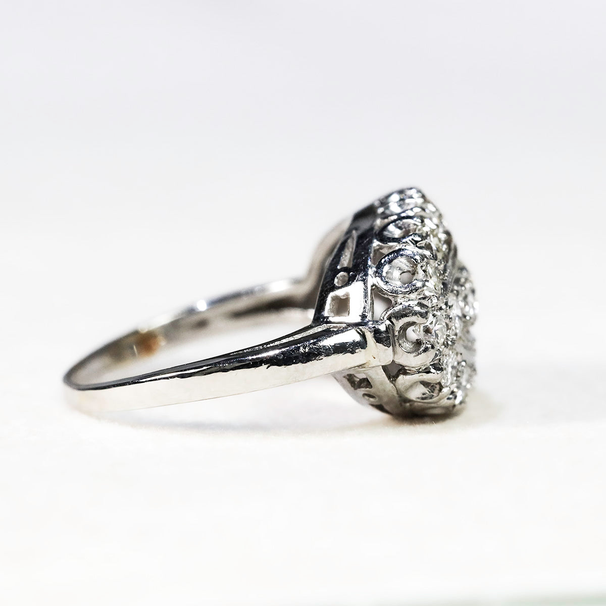 Vintage Platinum Diamond Ring
