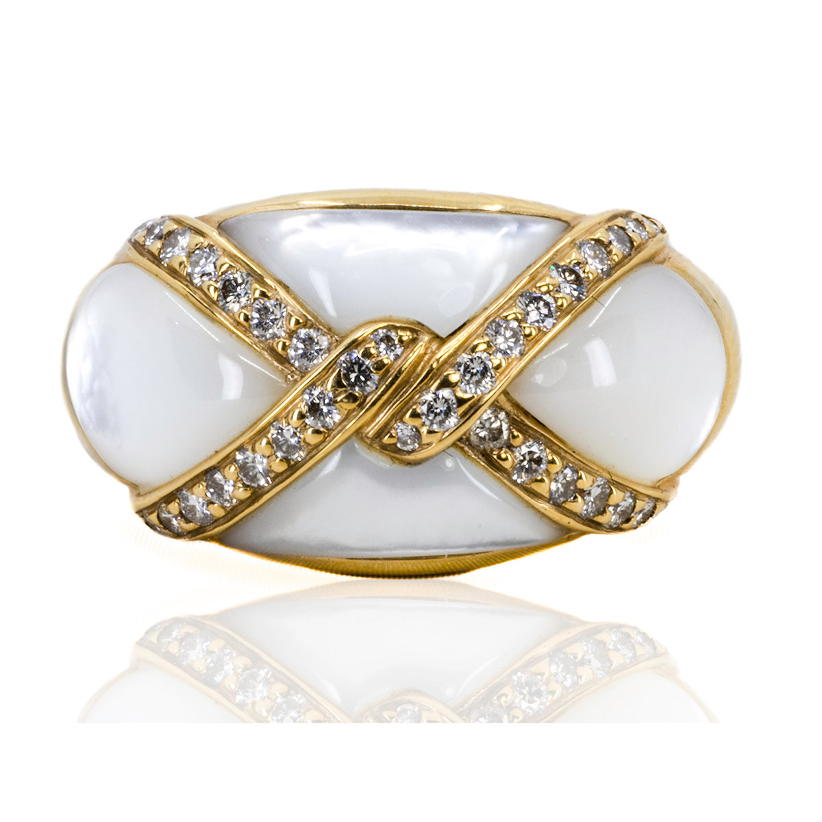 Kabana Mother of Pearl & Diamond Ring
