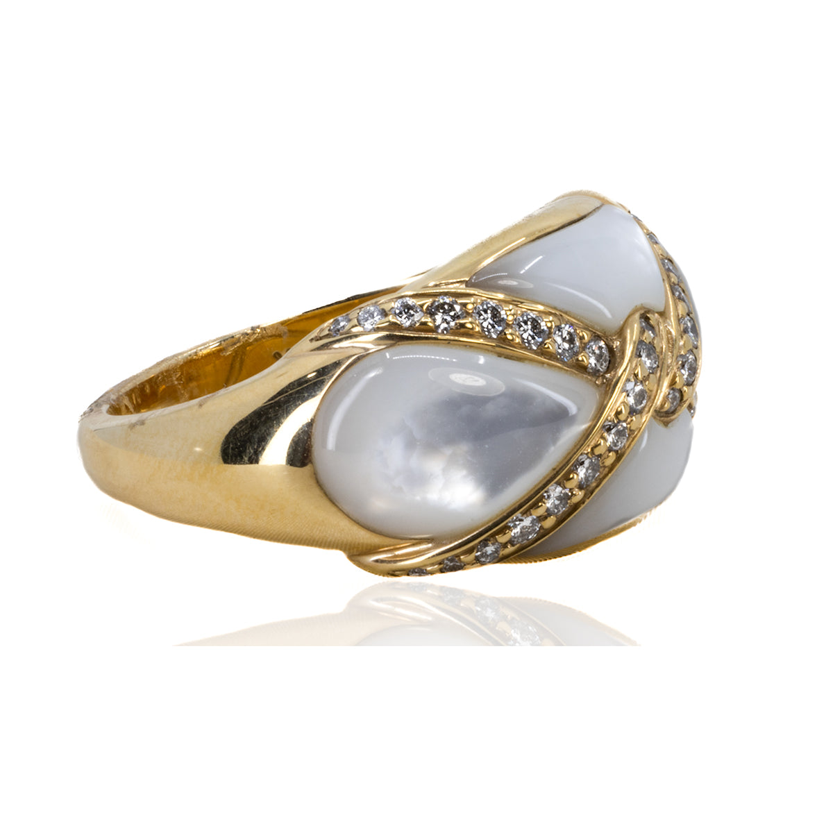 Kabana Mother of Pearl & Diamond Ring