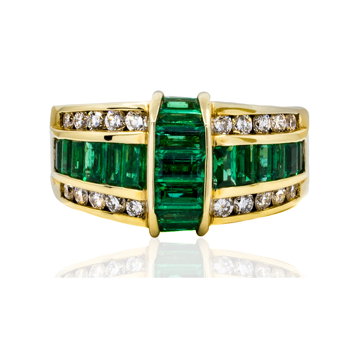 Gold Emerald Ring