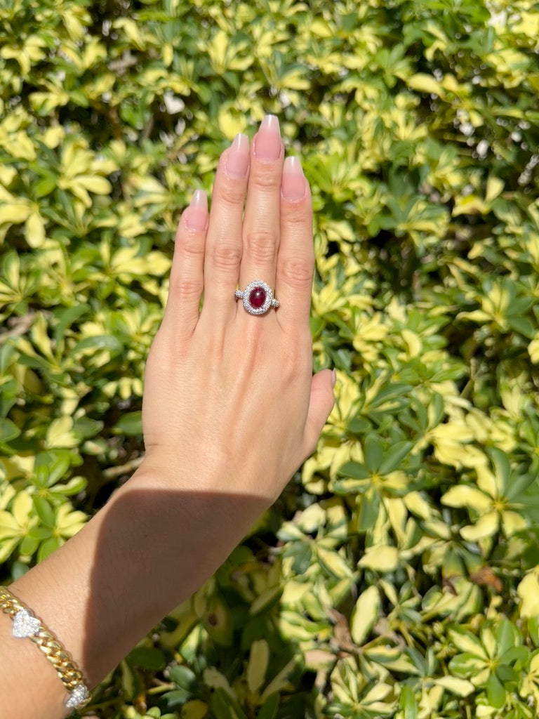 Ruby Cabochon Ring