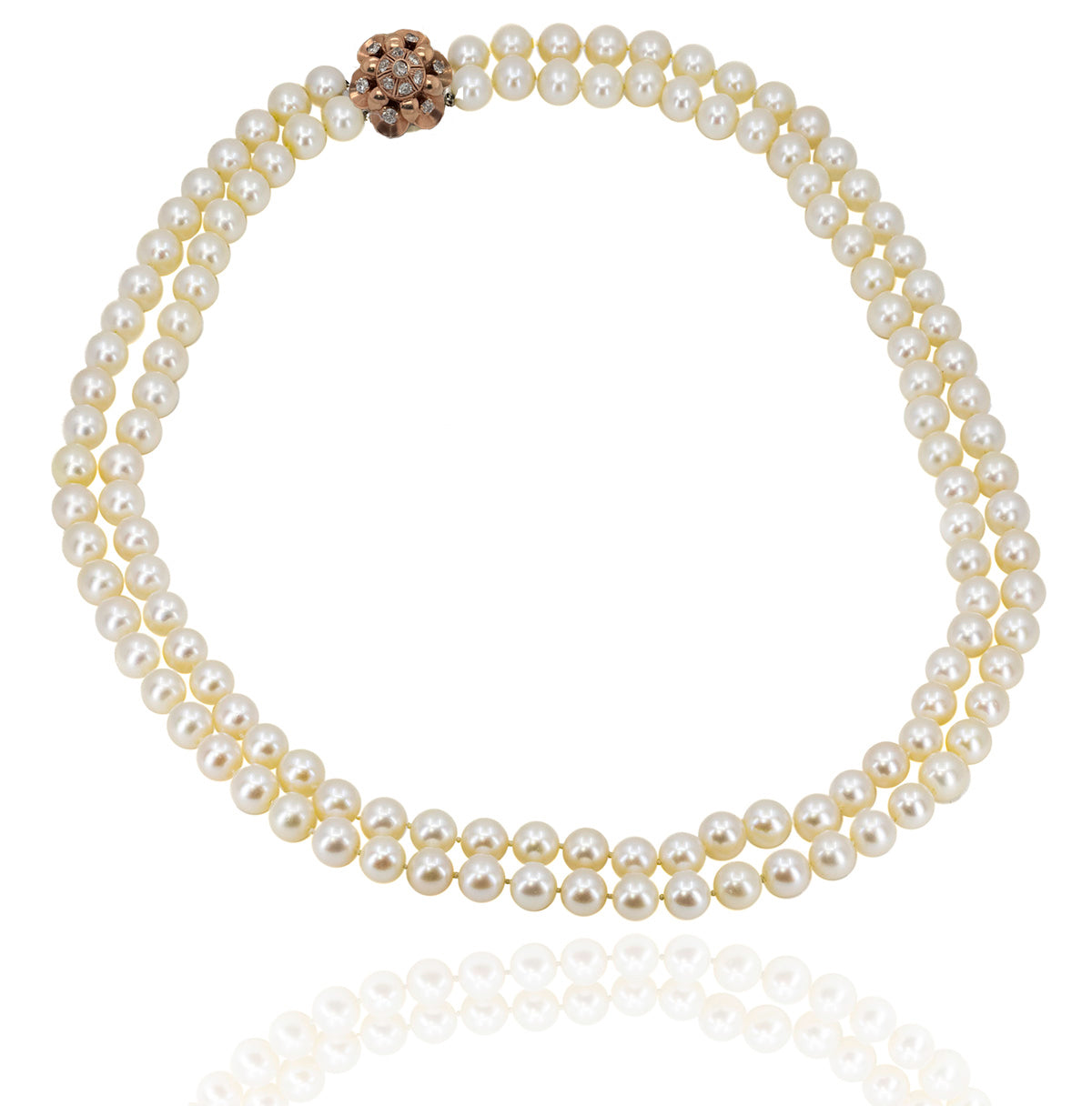 Double Strand of JApenese Akoya Pearls