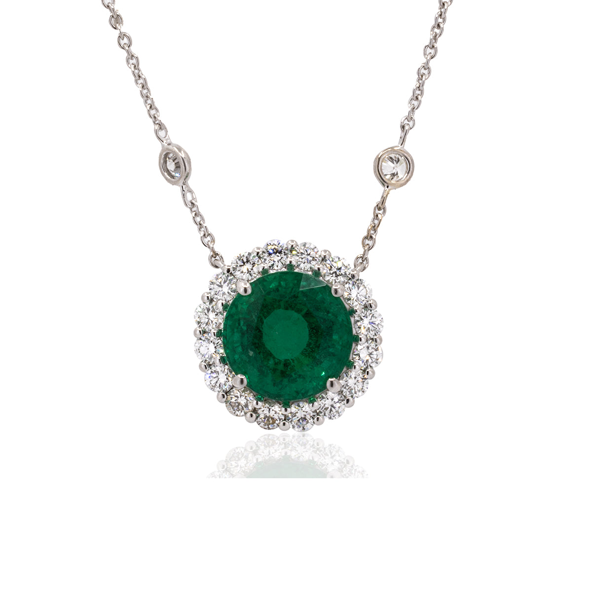 18k Emerald Necklace