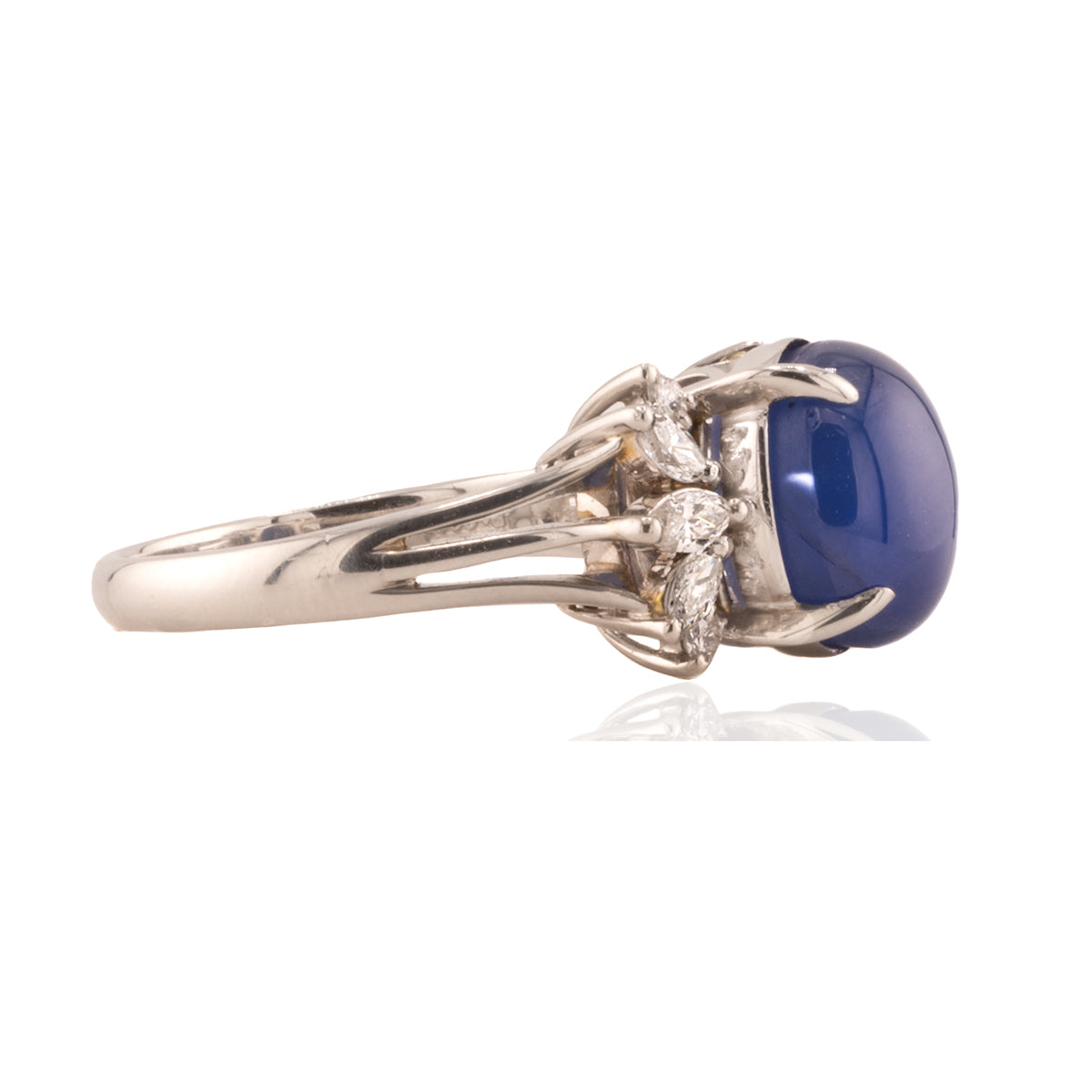 Platinum Star Sapphire Ring