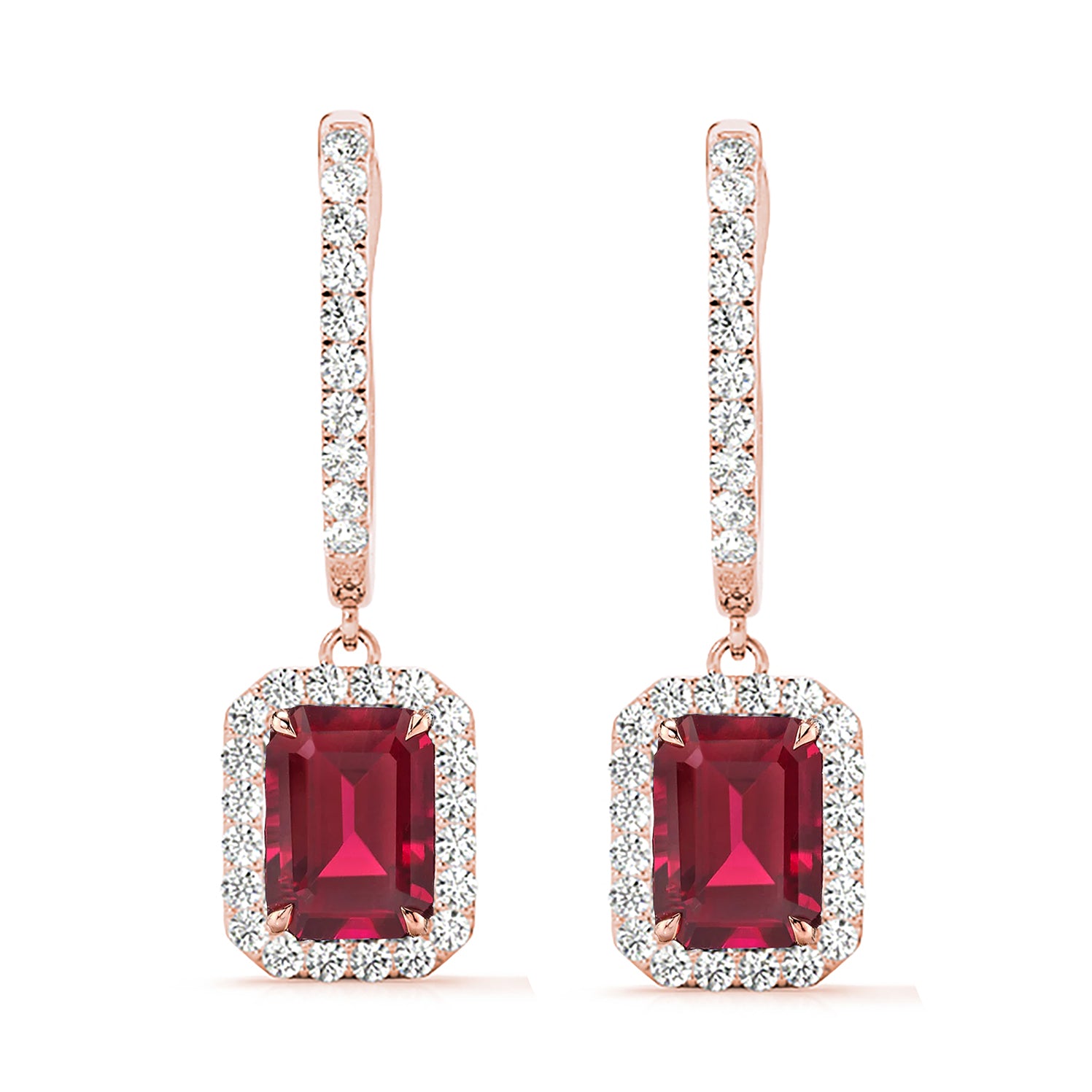 Rubelite Tourmaline Earrings