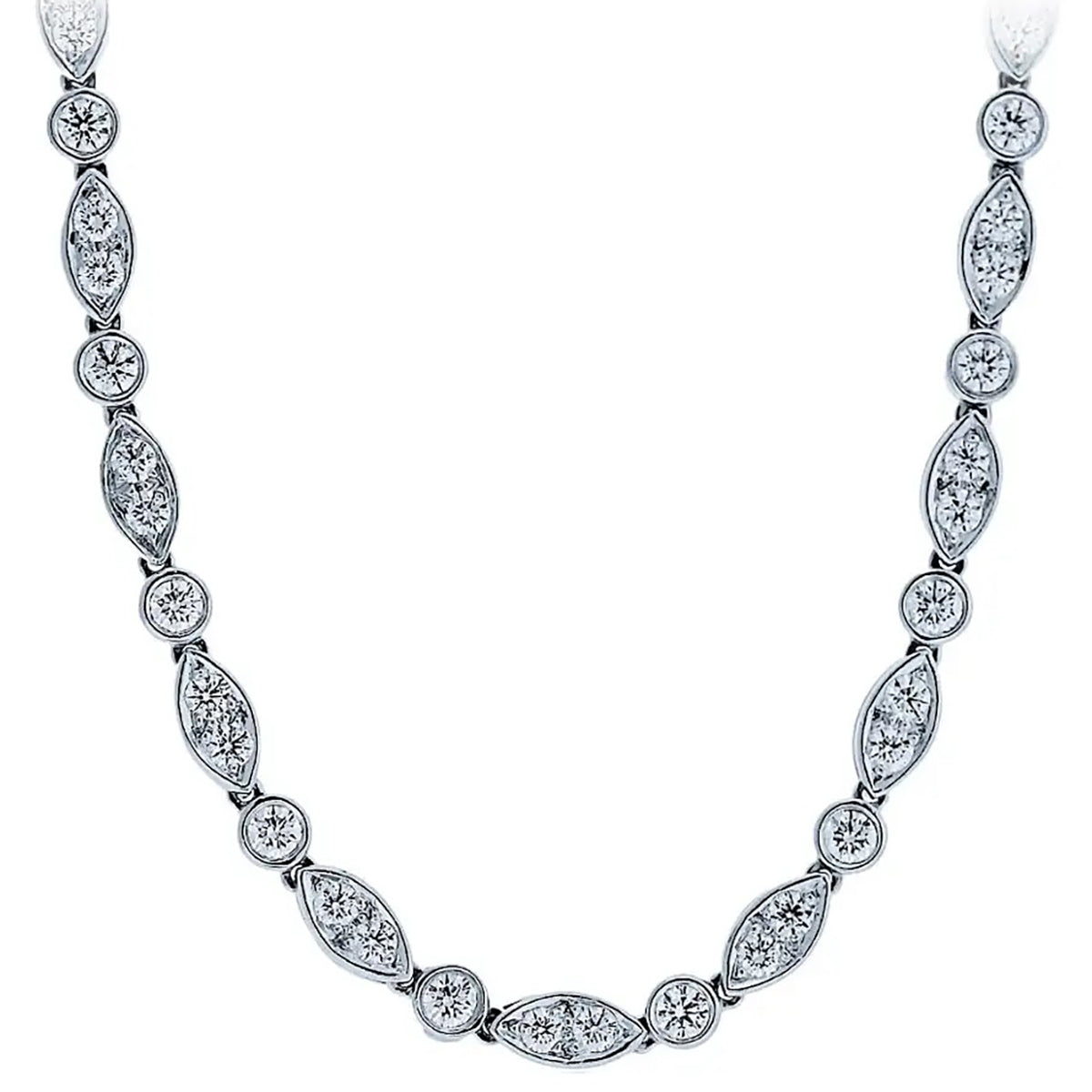 Tiffany & Co "Swing Jazz" Platinum 18" Necklace