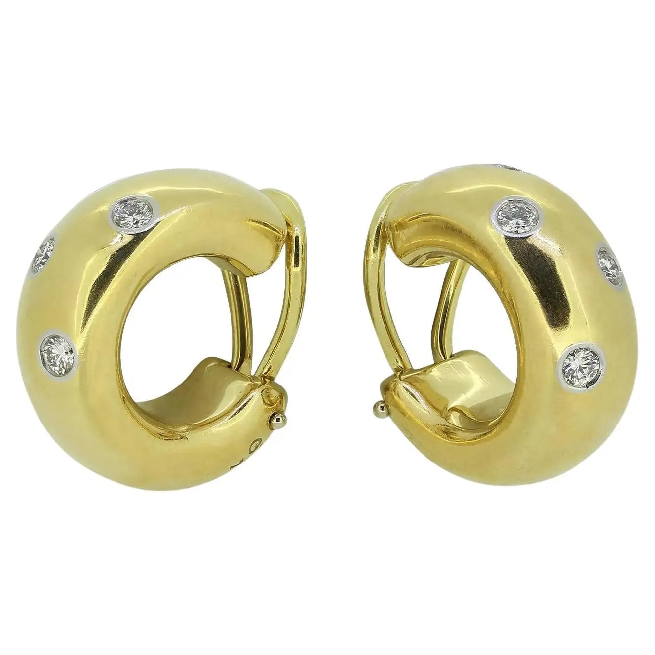 TIFFANY & Co. Etoile Hoop Earrings