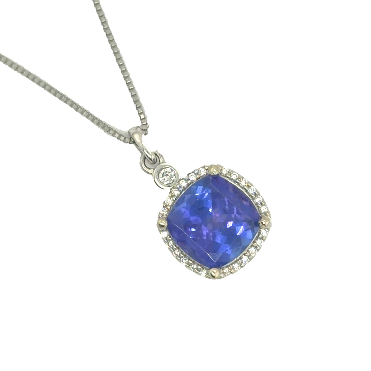 Tanzanite Pendant on Chain