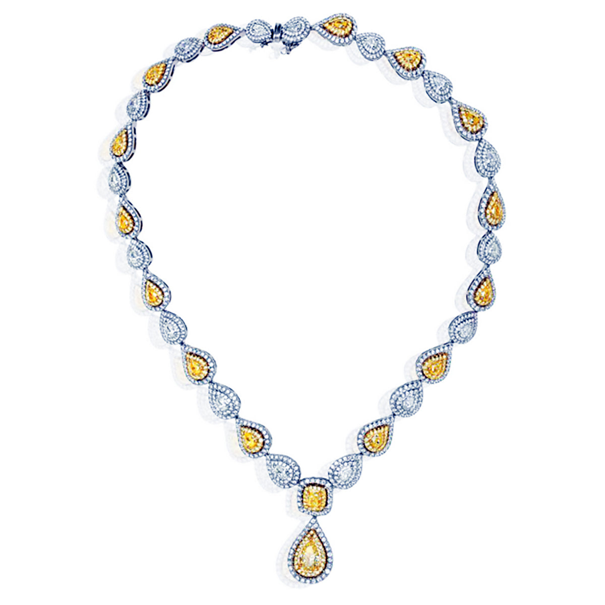 18k Yellow Diamond Necklace