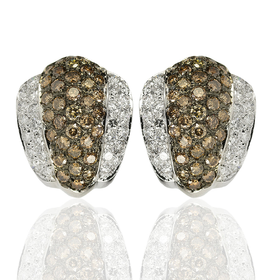 Platinum Diamond Clips, French