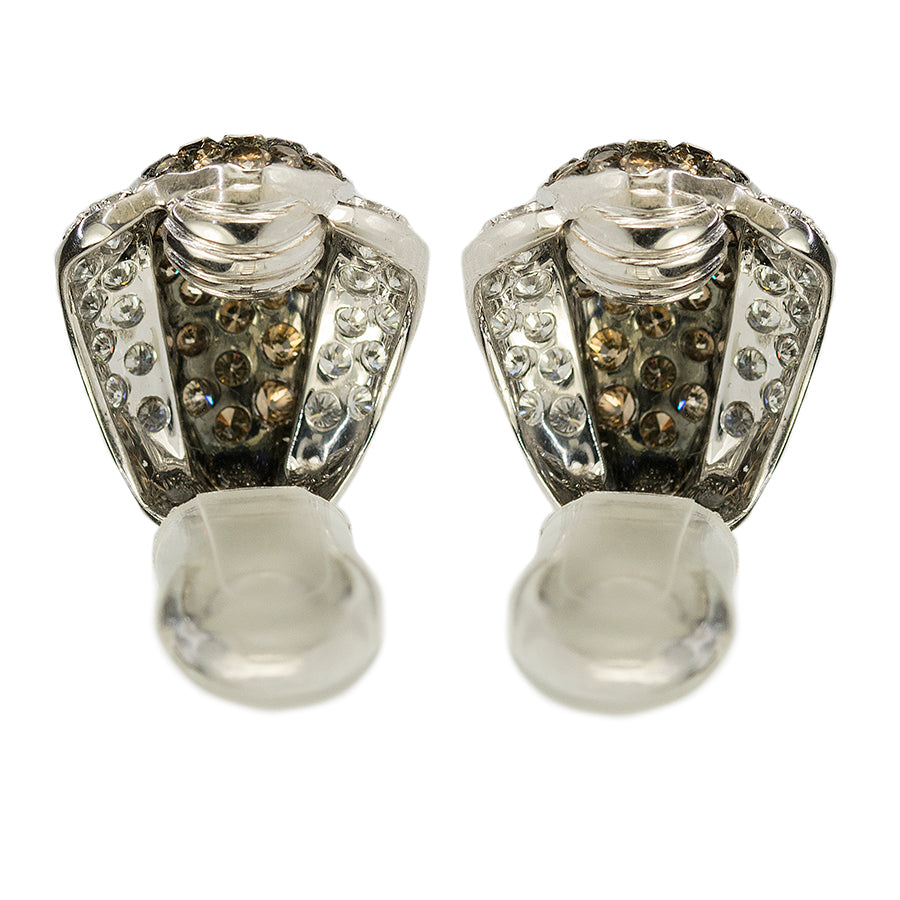 Platinum Diamond Clips, French