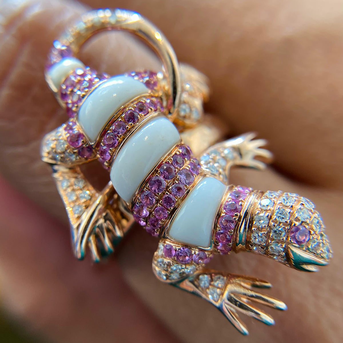 18k Salamander Ring