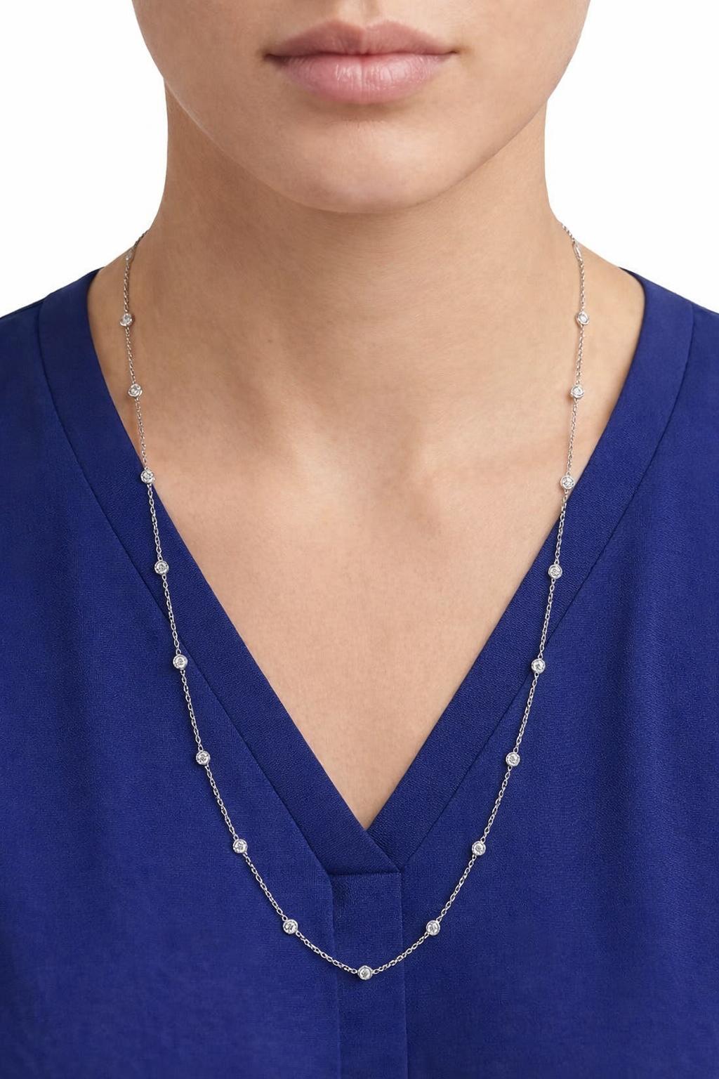 28" Diamonds (2.00 carat) By The Yard Necklace