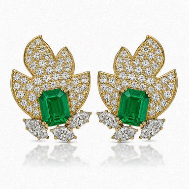 Keith Davis 18K Emerald Earrings
