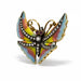18K Enamel Wasp Pin with Diamonds and Ruby Eyes