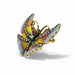 18K Enamel Wasp Pin with Diamonds and Ruby Eyes