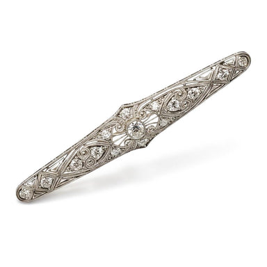Edwardian Platinum Bar Pin