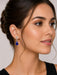 Platinum Earrings with Tanzanites and Fancy Diamonds